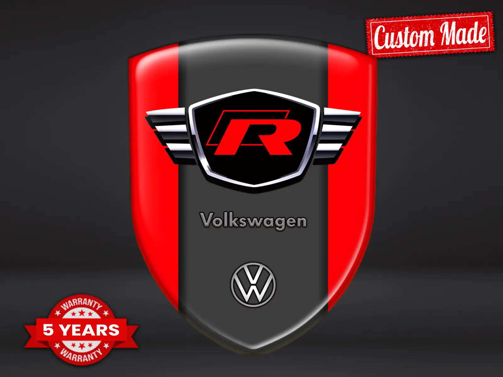 VW Windschutzaufkleber Racing Tuning Anpassbar